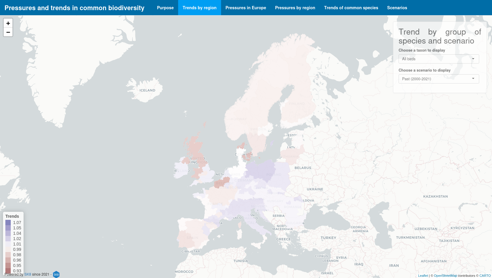 Screenshot of the PressComBio Shiny interactive web application